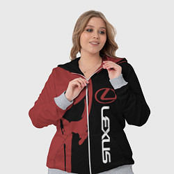 Женский 3D-костюм Lexus и череп, цвет: 3D-меланж — фото 2