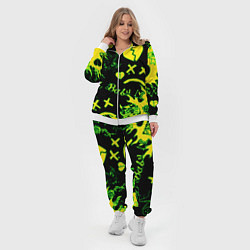 Женский 3D-костюм Lil Peep кислотные автографы, цвет: 3D-белый — фото 2