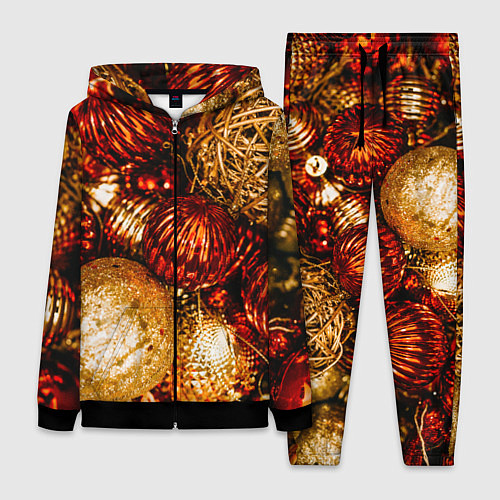 Женский костюм Новогоднее ёлочное украшение / 3D-Черный – фото 1