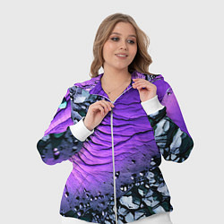 Женский 3D-костюм Камни и фиолетовая земля, цвет: 3D-белый — фото 2