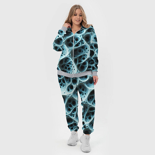 Женский костюм Белая пористая структура / 3D-Меланж – фото 4