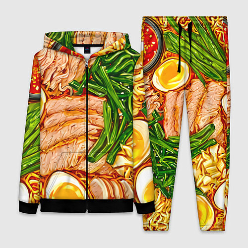 Женский костюм Суп рамен / 3D-Черный – фото 1