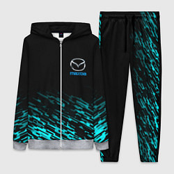 Женский 3D-костюм Mazda голубые краски, цвет: 3D-меланж