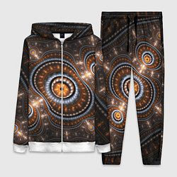 Женский 3D-костюм Психоделкиа узоров, цвет: 3D-белый