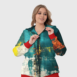 Женский 3D-костюм Ржавчина сине-белая, цвет: 3D-красный — фото 2