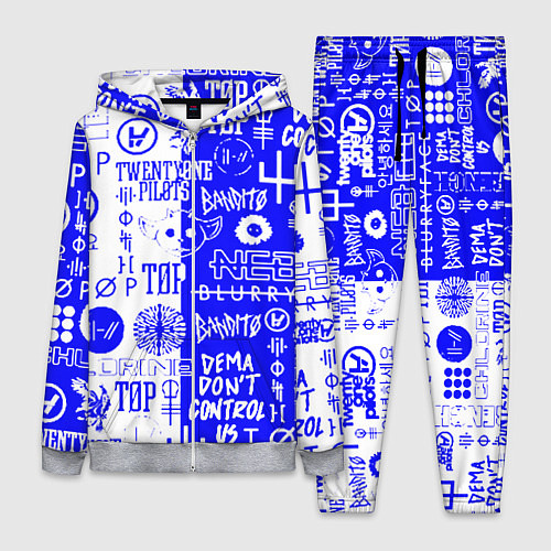 Женский костюм Twenty one pilots лого / 3D-Меланж – фото 1