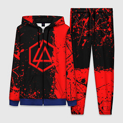 Женский 3D-костюм Linkin park краски всплеск текстура, цвет: 3D-синий