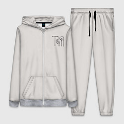 Женский костюм Таня вязью - чёрная надпись