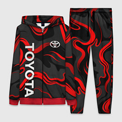 Женский костюм Toyota - красные языки пламени