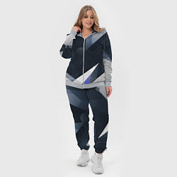 Женский 3D-костюм Абстракция город следующего века, цвет: 3D-меланж — фото 2