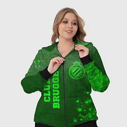 Женский 3D-костюм Club Brugge - green gradient вертикально, цвет: 3D-черный — фото 2