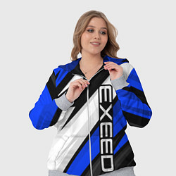 Женский 3D-костюм Exeed - blue sport, цвет: 3D-меланж — фото 2