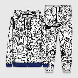 Женский 3D-костюм Каляки маляки, цвет: 3D-синий