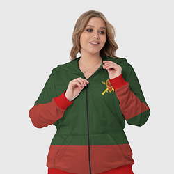 Женский 3D-костюм Мотострелковые войска: герб со щитом, цвет: 3D-красный — фото 2