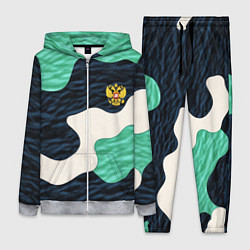 Женский 3D-костюм Текстурный милитари камуфляж, цвет: 3D-меланж