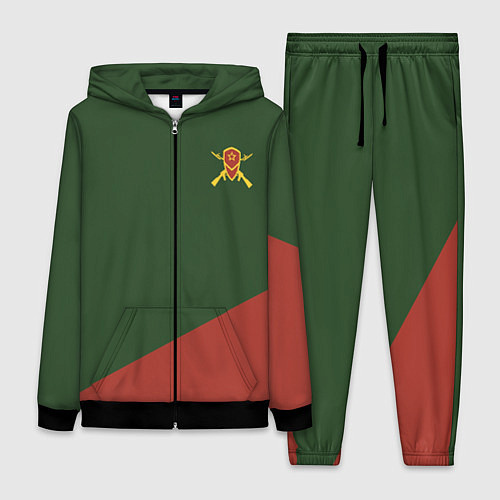 Женский костюм Мотострелковые войска: герб со щитом / 3D-Черный – фото 1