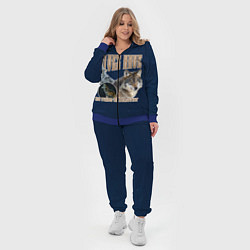 Женский 3D-костюм Волки в ночи, цвет: 3D-синий — фото 2