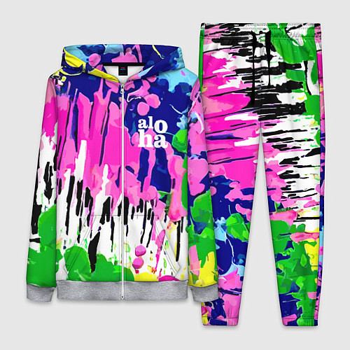 Женский костюм Colorful abstraction - aloha / 3D-Меланж – фото 1