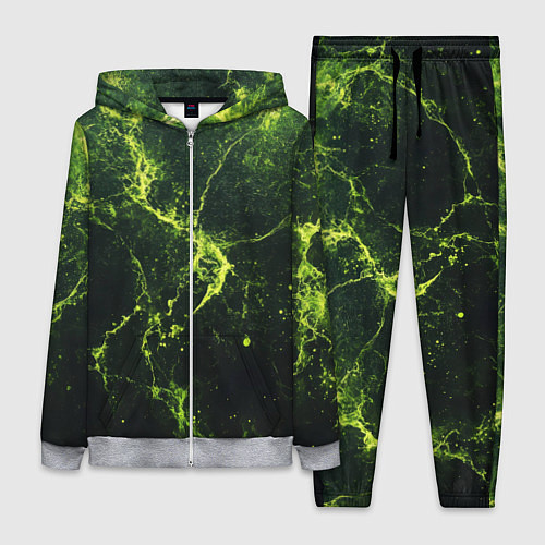 Женский костюм Зеленые волокна - текстура / 3D-Меланж – фото 1