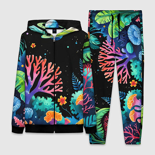Женский костюм Космический подводный мир / 3D-Черный – фото 1