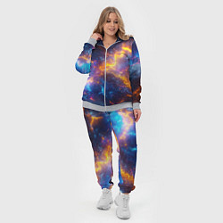 Женский 3D-костюм Космическая текстура фон, цвет: 3D-меланж — фото 2
