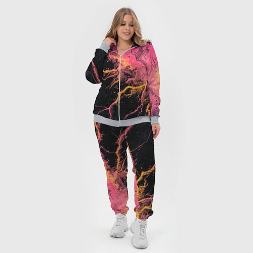 Женский костюм Абстрактные молнии текстура / 3D-Меланж – фото 4