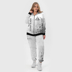 Женский 3D-костюм Thirty Seconds to Mars - white gradient вертикальн, цвет: 3D-черный — фото 2