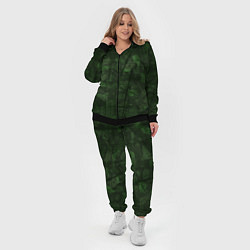 Женский 3D-костюм Абстракция - strange camouflage, цвет: 3D-черный — фото 2
