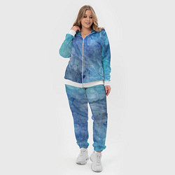 Женский 3D-костюм Абстракция - blue stone, цвет: 3D-белый — фото 2