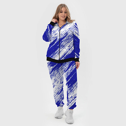 Женский костюм The color is white and blue / 3D-Черный – фото 4