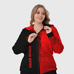 Женский 3D-костюм Dead Space - red gradient по-вертикали, цвет: 3D-черный — фото 2