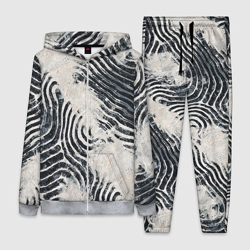 Женский костюм Текстура гранж - абстрактные линии / 3D-Меланж – фото 1