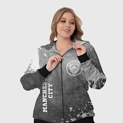 Женский 3D-костюм Manchester City - grey gradient вертикально, цвет: 3D-черный — фото 2