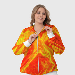 Женский 3D-костюм Огненный жёлто-красный, цвет: 3D-белый — фото 2