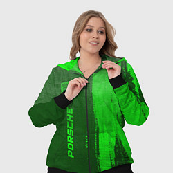 Женский 3D-костюм Porsche - green gradient по-вертикали, цвет: 3D-черный — фото 2