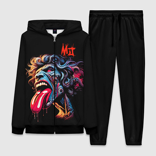 Женский костюм Mick Jagger - Rolling Stones / 3D-Черный – фото 1