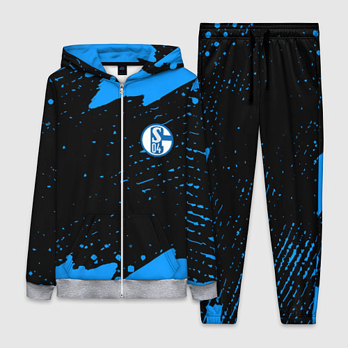 Женский костюм Schalke 04 fc blue color / 3D-Меланж – фото 1