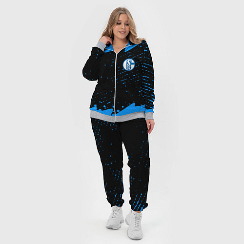 Женский костюм Schalke 04 fc blue color / 3D-Меланж – фото 4