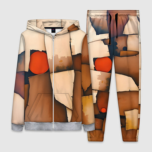 Женский костюм Фрагментированная композиция / 3D-Меланж – фото 1