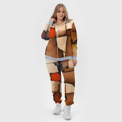 Женский костюм Фрагментированная композиция / 3D-Меланж – фото 4