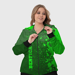 Женский 3D-костюм Benfica - green gradient по-вертикали, цвет: 3D-черный — фото 2