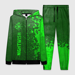 Женский 3D-костюм Nightwish - green gradient по-вертикали, цвет: 3D-черный