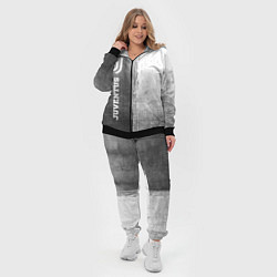 Женский 3D-костюм Juventus - grey gradient по-вертикали, цвет: 3D-черный — фото 2