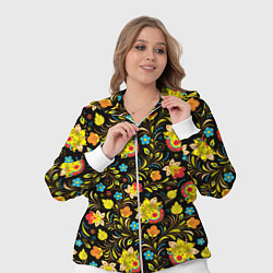 Женский 3D-костюм Хохлома цветы, цвет: 3D-белый — фото 2