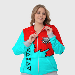 Женский 3D-костюм Ведьмак краски логотип, цвет: 3D-меланж — фото 2