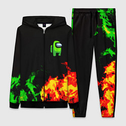 Женский костюм Амонг ас огненная текстура