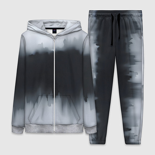 Женский костюм Разводы черной краски / 3D-Меланж – фото 1