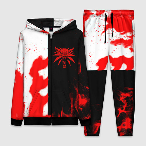 Женский костюм Ведьмак огненный / 3D-Черный – фото 1