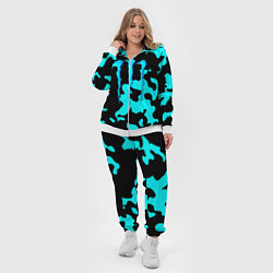 Женский 3D-костюм Monster energy камуфляж голубой, цвет: 3D-белый — фото 2
