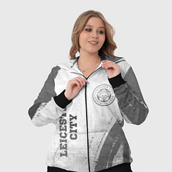 Женский 3D-костюм Leicester City - white gradient вертикально, цвет: 3D-черный — фото 2